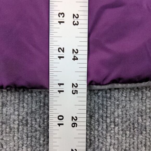 Made for Life Puffer Vest Womens Size L Purple Full Zip Pockets Sleeveless - Picture 5 of 13